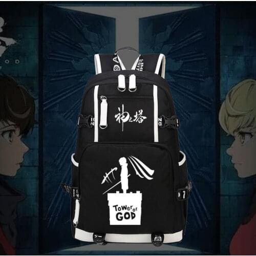 Tower of God Backpack Twenty-Fifth Bam Rachel Anime School Bags luminous Travel Bagpack USB Laptop Shoulder Bags