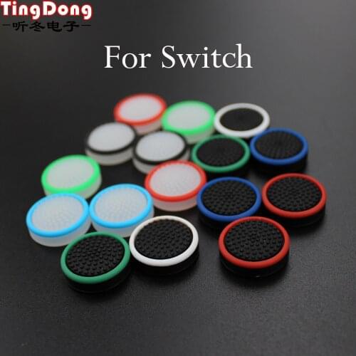 TingDong 2 pcs Silicone Grip for Nintend Switch NS Joy Con Controller Joystick Cover for Joy-Con Analog Thumb Stick Cap