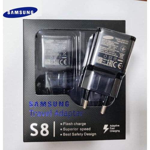 Samsung Galaxy S8 S9 Plus Adaptive Fast Charger EU 9V 1.67A USB Quick Adapter Type C Cable For Note 8 9 A8 2018 A50