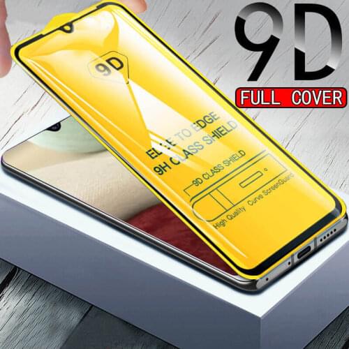 9D Protective Glass For Samsung Galaxy A12 Case Full Cover On Samsun A02 A32 A51 A21s S20 FE Tempered Glass Galaxi A 12 3D Armor