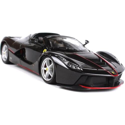 1:24 Diecast Model Toys For Ferrari Aperta Simulation Metal Sport Car With Steering Wheel Control Front Wheel Steering For Kids
