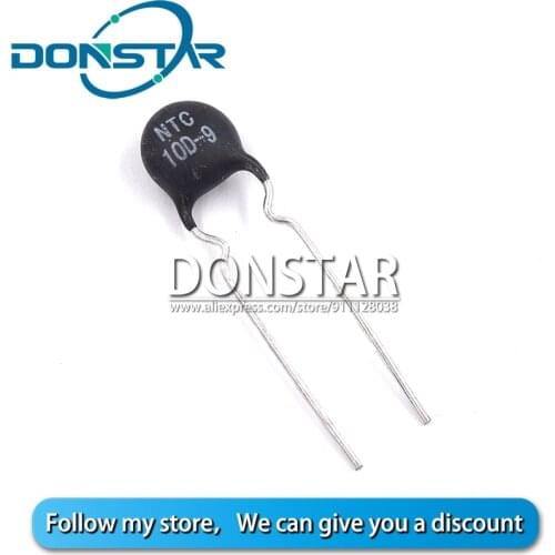 10PCS NTC 10D-9 10D9 NTC10D-9 DIP-2 Thermal Resistor New