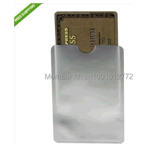 1000pcs Anti Scan RFID Blocking Sleeve Credit Card case to Secure Identity ATM Debit Contactless ID Protector Holder