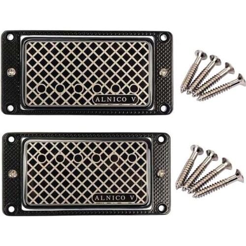 2pcs/set Alnico v Guitar Sealed Humbucker Pickups Pick-ups Dual Coil for LP Electric Guitars with Mounting Screws