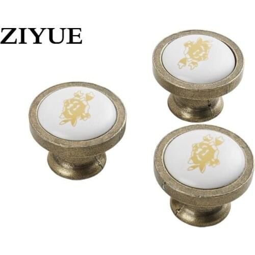 2PCS/LOT Free Shipping Exquisite Vintage Chinoiserie Floral Design Cabinet Door Knobs Cupboard Dresser Drawer Pull Handle