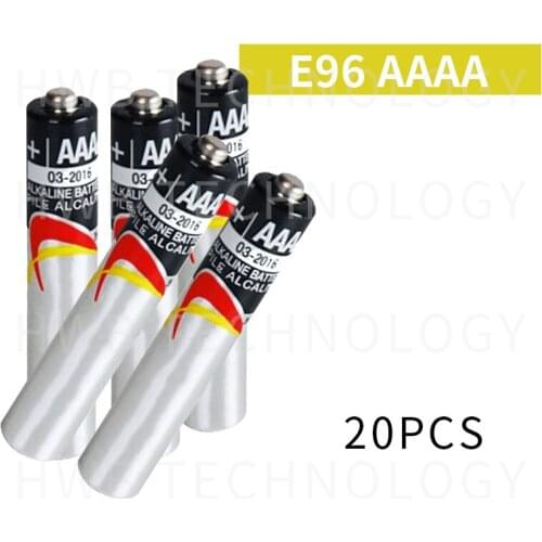 20pcs/lot 1.5V E96 AAAA primary battery alkaline battery dry battery Bluetooth headset, laser pen battery Free shipping