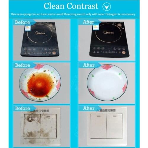 40pcs/lot 10*6*2.5cm white soft no detergent use magic sponge home daily use reselle and wholesale cheap and economical tool