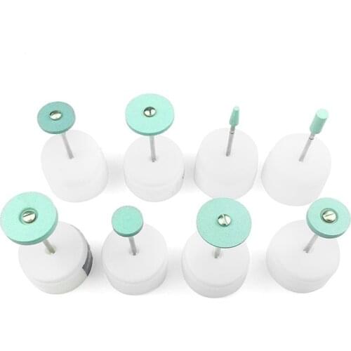 5PCS Ceramic Diamond Polishing Head Dental Lab Ceramic Diamond Grinder Zirconia Porcelain Polish