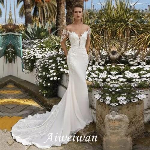 AiWeiWan Mermaid Silhouette Wedding Dresses