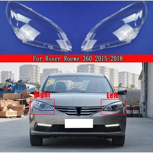 Car Headlight Lens Glass Lampcover Cover Lampshade Bright Shell Product For Rover Roewe 360 2015-2018 Auto Lens Lamp Light Case