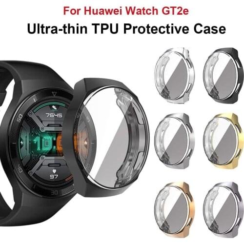 Case for Watch GT 2 E 2E Clear TPU Bumper Screen Full Coverage protective shellcase for Huawei Watch GT 2e GT2e Watch Cover Case