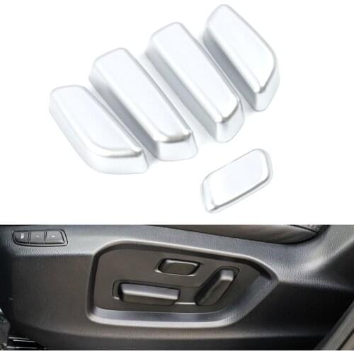 Chrome For MAZDA CX-5 CX5 CX 5 2017 2018 2019 Seat Adjustment Switch Button Cover Frame Trim Sticker