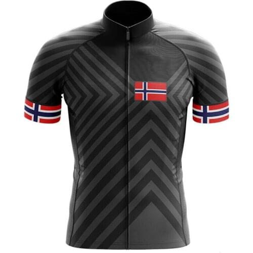 Summer Norway Cycling Jersey Mountain Bike Clothing Racing MTB Bicycle Clothes 100% Polyester Cycling Clothing Uniform