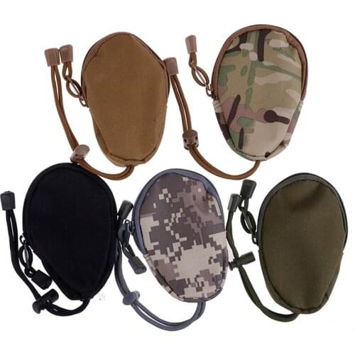 1PCS EDC Mini Key Wallets Holder Men Coin Purses Pouch Military Army Bag Small Pocket Keychain Zipper Case Out Door Pack