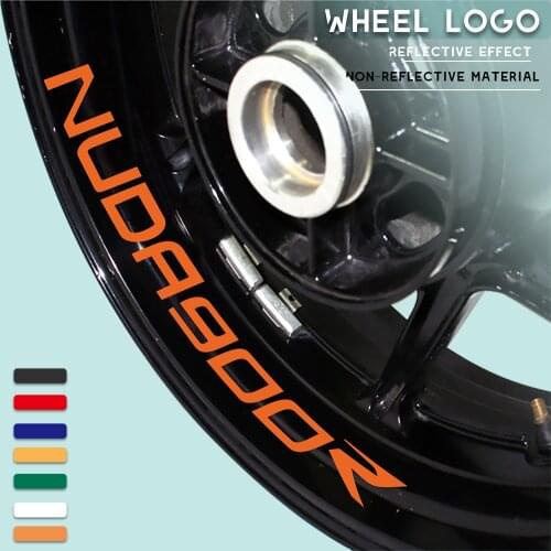 Motorcycle sticker waterproof decorative wheel stripe logo with reflective MOTO inner ring decal for NUSQVARNAN UDA 900R
