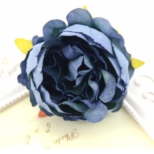 30pcs Cheap 5cm Artificial Silk Peony Flower Head Wedding Decoration Diy Handcraft Accessories European Simulation Fake Flowers