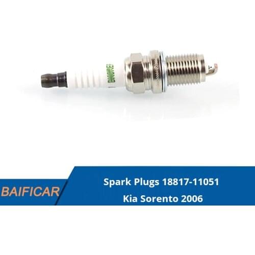 Baificar Brand New Genuine 4PCS Spark Plugs 18817-11051 For Kia Sorento 2006