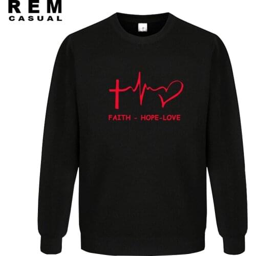 New Style Faith Hope Love Christian Funny christianity god Gift Men Casual Hoodies, Sweatshirts