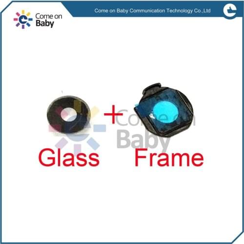 Original Back Rear Camera Glass Lens Cover + frame + Adhesive Sticker Replacement For HTC One M8