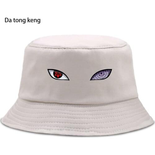 Red Cloud Harajuku Bucket Hat Unisex Outdoor Japan Anime Cap Casual Foldable Fisherman Hats Sunscreen Beach Panama Hats 2021