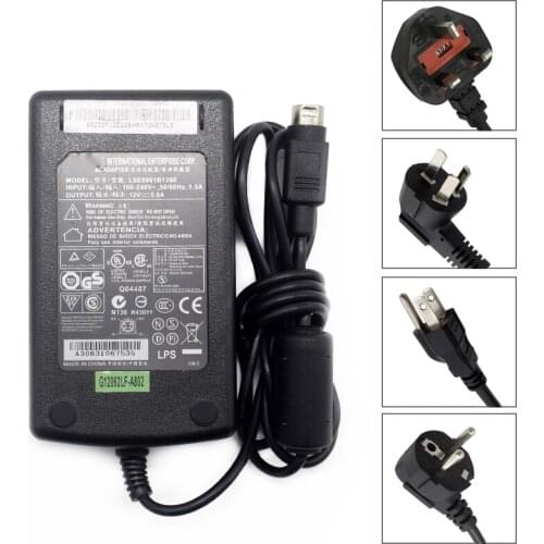 Used AC Adapter Power Supply for Viewsonic VG175 VG181 VG191 LSE9901B1260 LCD Monitor 12V 4pin
