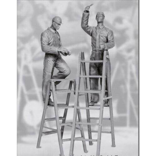 Unassambled 1/32 modern Man include 2 with ladder Resin figure miniature model kits Unpainted
