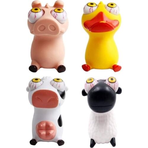 Hand Squeeze Fidget Set Educational Miniature Novelty Prank Trick Toy with Eyeball Bounce Out Anti-Anxiety Toy for Party