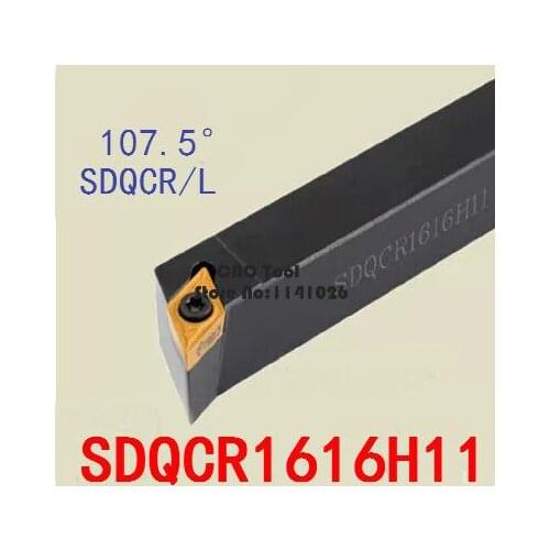 SDQCR1616H11/ SDQCL1616H11 Metal Lathe Cutting Tools Lathe CNC Machine Turning Tools External Turning Tool Holder S-Type SDQCR