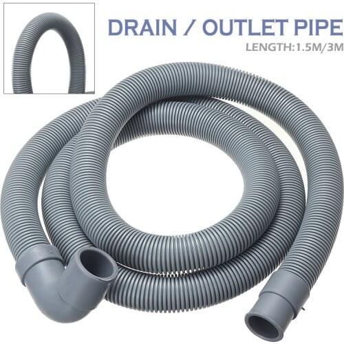 1m 1.5m 3m 4m Plastic Washing Machine Drain Hose Dishwasher Drain Hose Extension Pipes