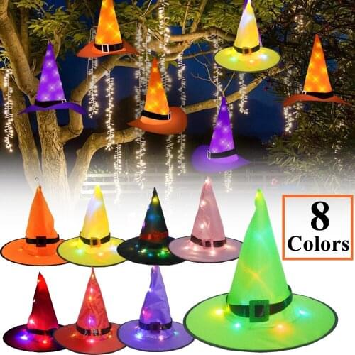 LED Glowing Christmas Hat Christmas Tree Ornaments Children Adult Hats Holiday Props Party Supplies Props Christmas Gift