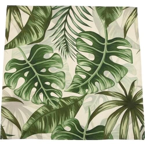 Tropical Plants Pattern Linen Waterproof Tablecloths Decorative Home Decor Table Cloth Tablecloth
