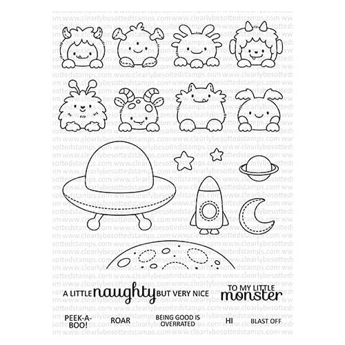 Pop Up Monsters Transparent Clear Silicone Stamp/Seal for DIY scrapbooking/photo album Decorative clear stamp A1307