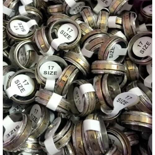 YQTDMY 50 pcs Personalized Fashion Simple Stainless Steel Men Women Finger Jewelry Gift