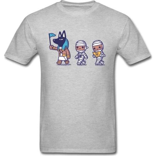 Afterlife Tour T Shirt Funny Men T-shirt Egyptian Sphinx Mummy Cartoon Tshirt Fitted Summer Cotton Top Tee Clothing