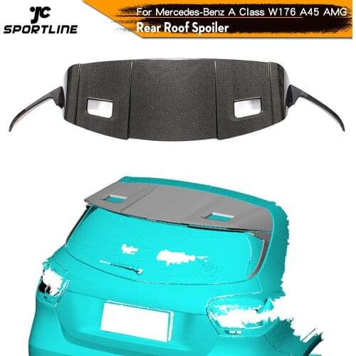 Rear Trunk Boot Lid Cover For Mercedes-Benz A Class W176 A200 A260 A45 AMG 2013 - 2018 Carbon Fiber