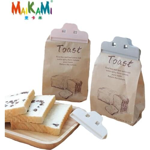 2Pcs/lot Portable New Kitchen Storage Food Snack Seal Sealing Bag Clips Sealer Clamp Plastic Tool