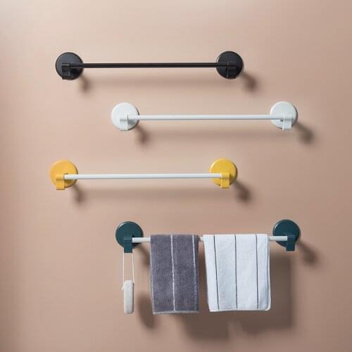 3PCS Punch-free paste bathroom towel rack Multifunctional PP wall mounted waterproof towel rack Bathroom Kitchen Storage Rack