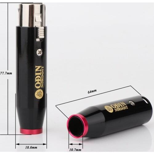 4pcs hi-end ODIN XLR silver plated balanced plug for audio interconnect cable hifi audio XLR Interconnect Cable plug connector