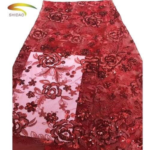 African fabric material high quality luxury embroidered lace fabric