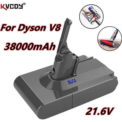 38000mAh 21.6V Battery For Dyson V8 Battery for Dyson V8 Absolute /Fluffy/Animal/ Li-ion Vacuum Cleaner rechargeable Battery