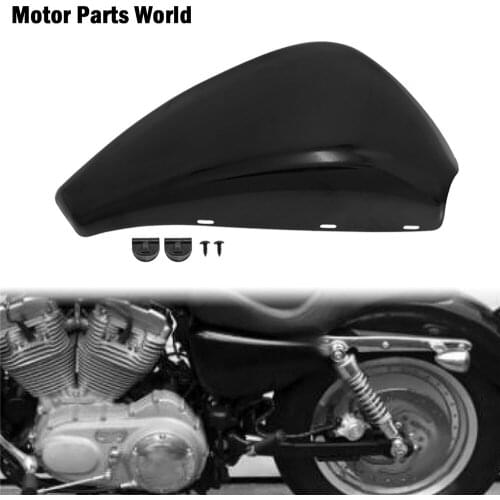 Motorcycle Left Battery Side Fairing Cover Black Protection Cover For Harley Sportster XL883 XL1200 2004-2010 2011 2012 2013
