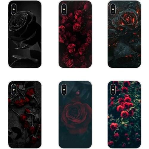 Dark Rose Flower For Huawei Y5 Y6 Y7 Y9 Prime Pro GR3 GR5 2017 2018 2019 Y3II Y5II Y6II Accessories Phone Cases Covers
