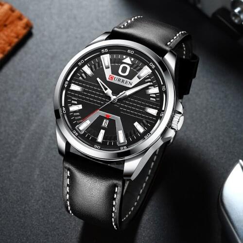 Curren 8379 Creative Clock Watch Man Fashion Luxury Watch Brand Leather Quartz Business Wristwatch Auto Date Relogio Masculino