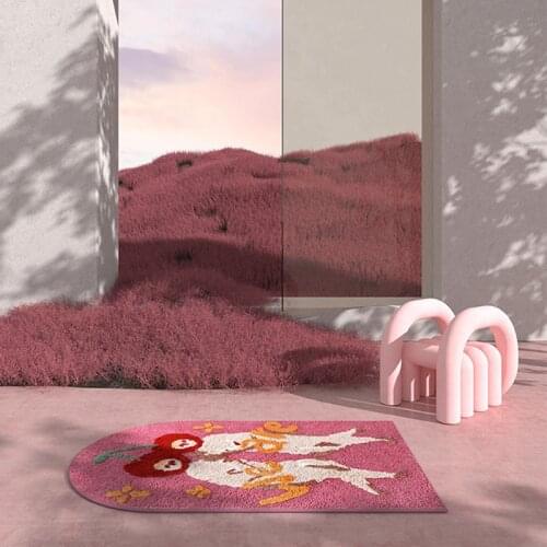 Fluffy Bathroom Mat Nordic Carpet Area Bedside Rug Bath Room Floor Absorbent Anti Slip Pad Bathmat Doormat Aesthetic Home Decor