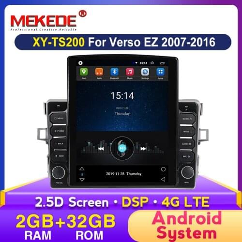 9.7" Tesla 4G LTE 2+32G Android Navigation GPS For Toyota Verso EZ 2007 2008 2009-2016 Car Radio video Multimedia Player WIFI