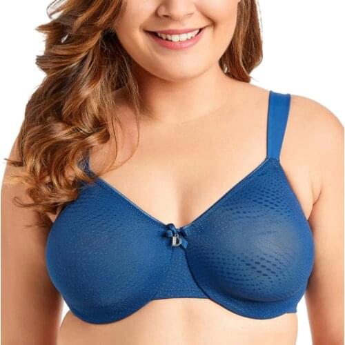 Womens Plus Size Everyday Underwire Support Underwear Non-Padded Minimizer Ladies Bra Unlined Lingerie 38 40 42 44 C D DD E F