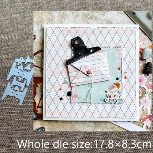 New Design Craft Metal stencil mold Cutting Dies clamp clips decoration scrapbook die cuts Album Paper Card Craft Embossing