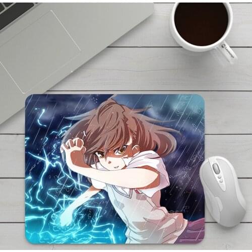 A Certain Scientific Railgun Small Mouse Pad of Cartoon Pattern Gamer Computer Table Pc Accessories Gaming Desk Anime Mat