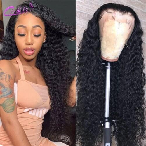 30 Inch Wig 13x4 Deep Wave Lace Front Wig Human Hair 4x4 Deep Wave Closure Wig Brazilian Deep Wave Wig Transparent Lace Wigs 150
