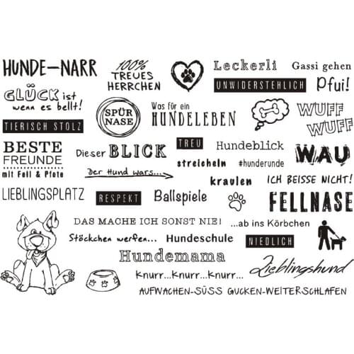 German dog Transparent Clear Silicone Stamp/Seal for DIY scrapbooking/photo album Decorative clear stamp A916